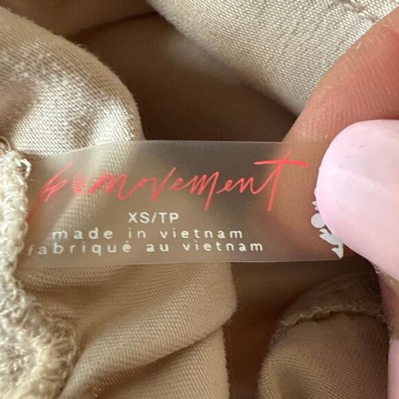 Free People Movement Road Ahead High Rise Cargo Pants Women's XS Light Tan - Picture 8 of 11